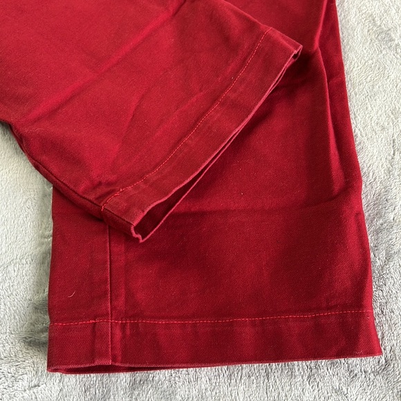 L.F. Markey Classic Slack Pant Trousers Red Size 4 - Picture 8 of 16